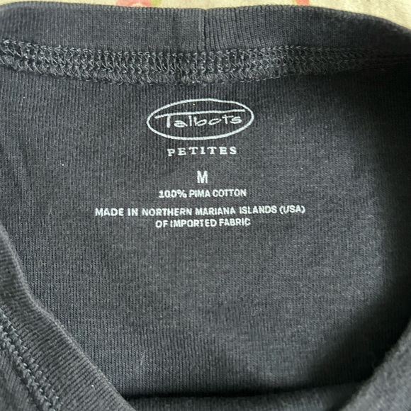 medium talbots navy tee - Picture 2 of 2